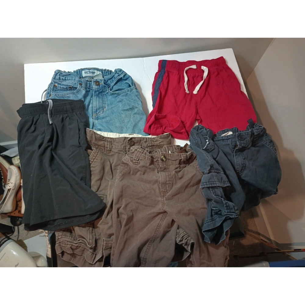 Boys Size 7-8 Clothing Lot (6 Pc) Shorts Jeans Cargo Pants Old Navy All In...